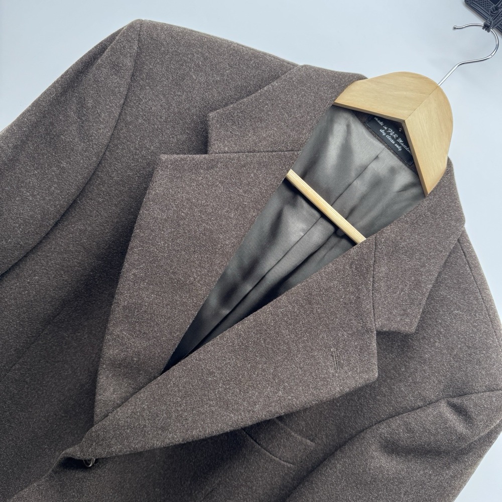 VTG Gianfranco Ruffini Cashmere Blend Sport Coat Brown 90s Italian Fabric L/XL
